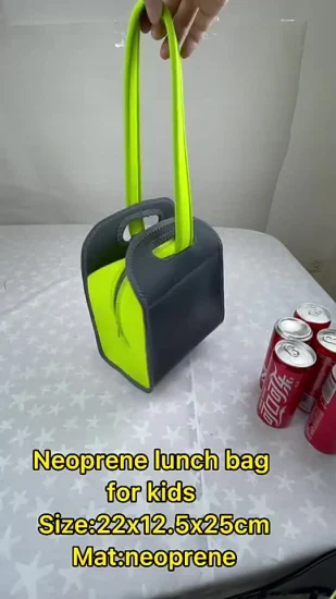 Multifunktionale, faltbare Kühltasche aus Neopren zum Mitnehmen von Mittagessen