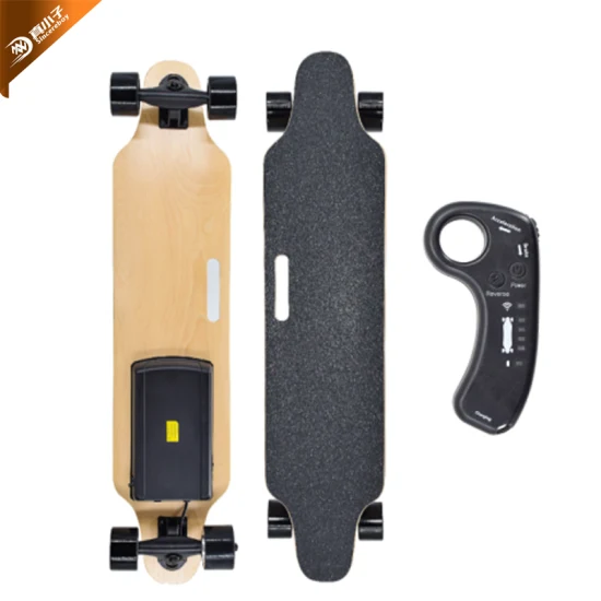 Maßgeschneidertes Longboard, 40 km/h Reichweite, 30 km über Bord, ferngesteuertes Offroad-Elektro-Skateboard