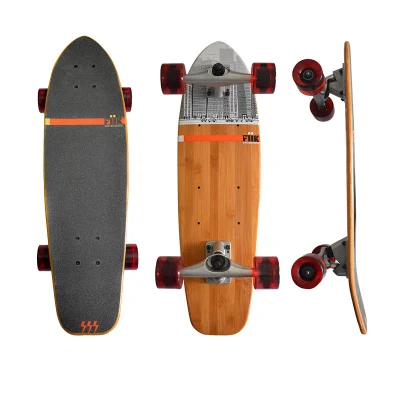 Kundenspezifisches professionelles Double Rocker Fisch-Skateboard von Bamboo Electric